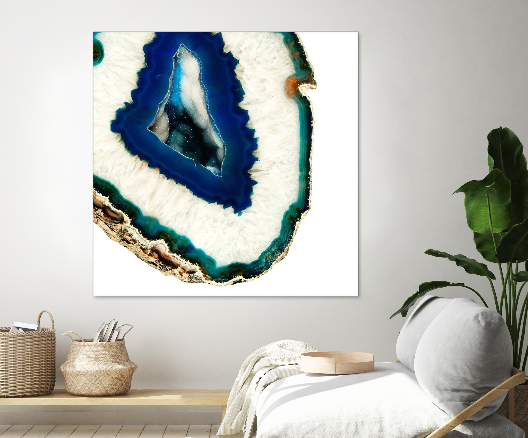 Mediterranean Agate A by GI ArtLab on GIANT ART - blue abstract agate