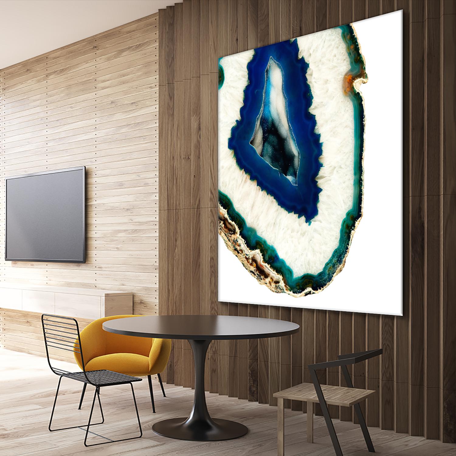 Mediterranean Agate A by GI ArtLab on GIANT ART - blue abstract agate