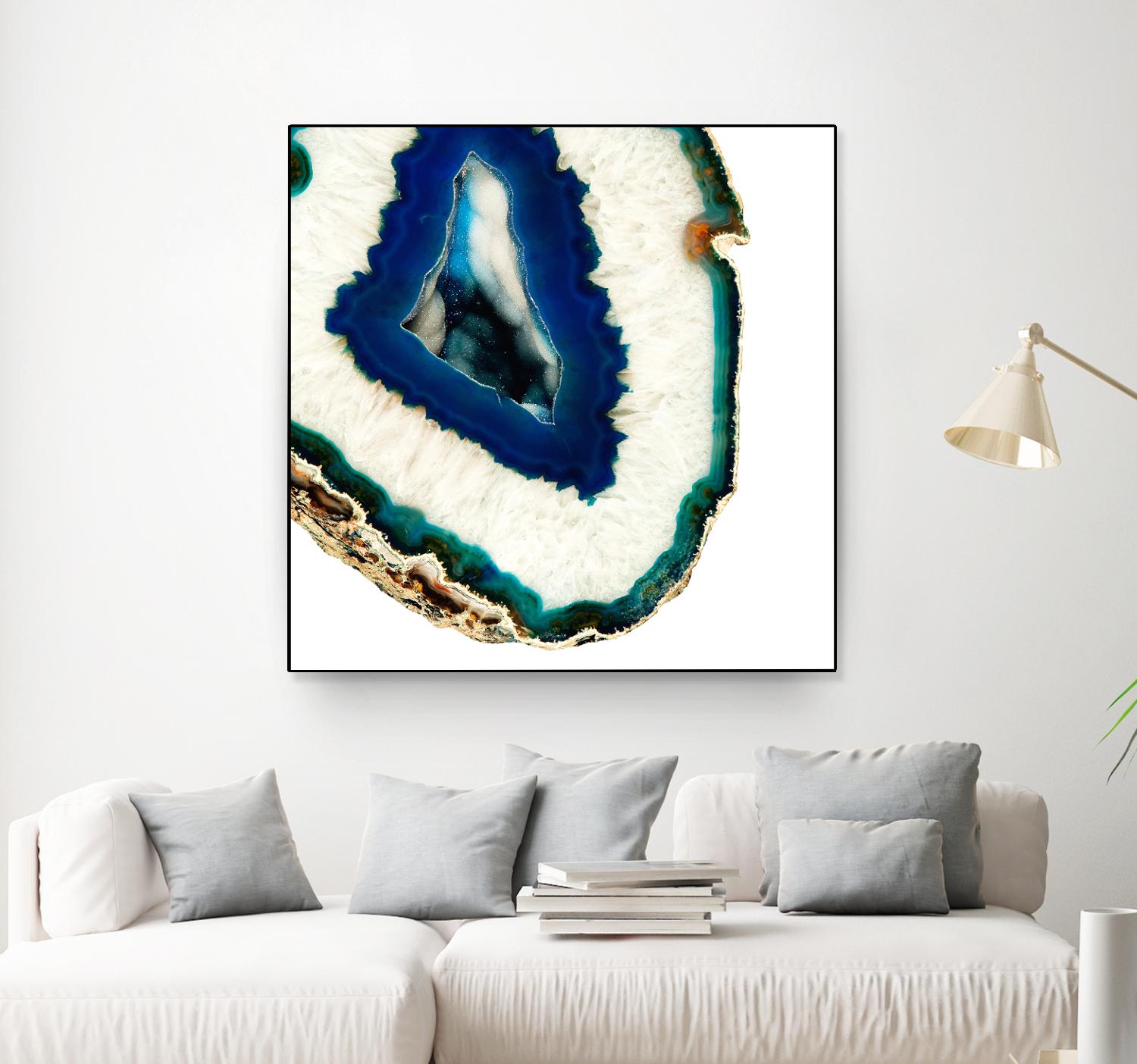 Mediterranean Agate A by GI ArtLab on GIANT ART - blue abstract agate