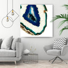 Mediterranean Agate A by GI ArtLab on GIANT ART - blue abstract agate