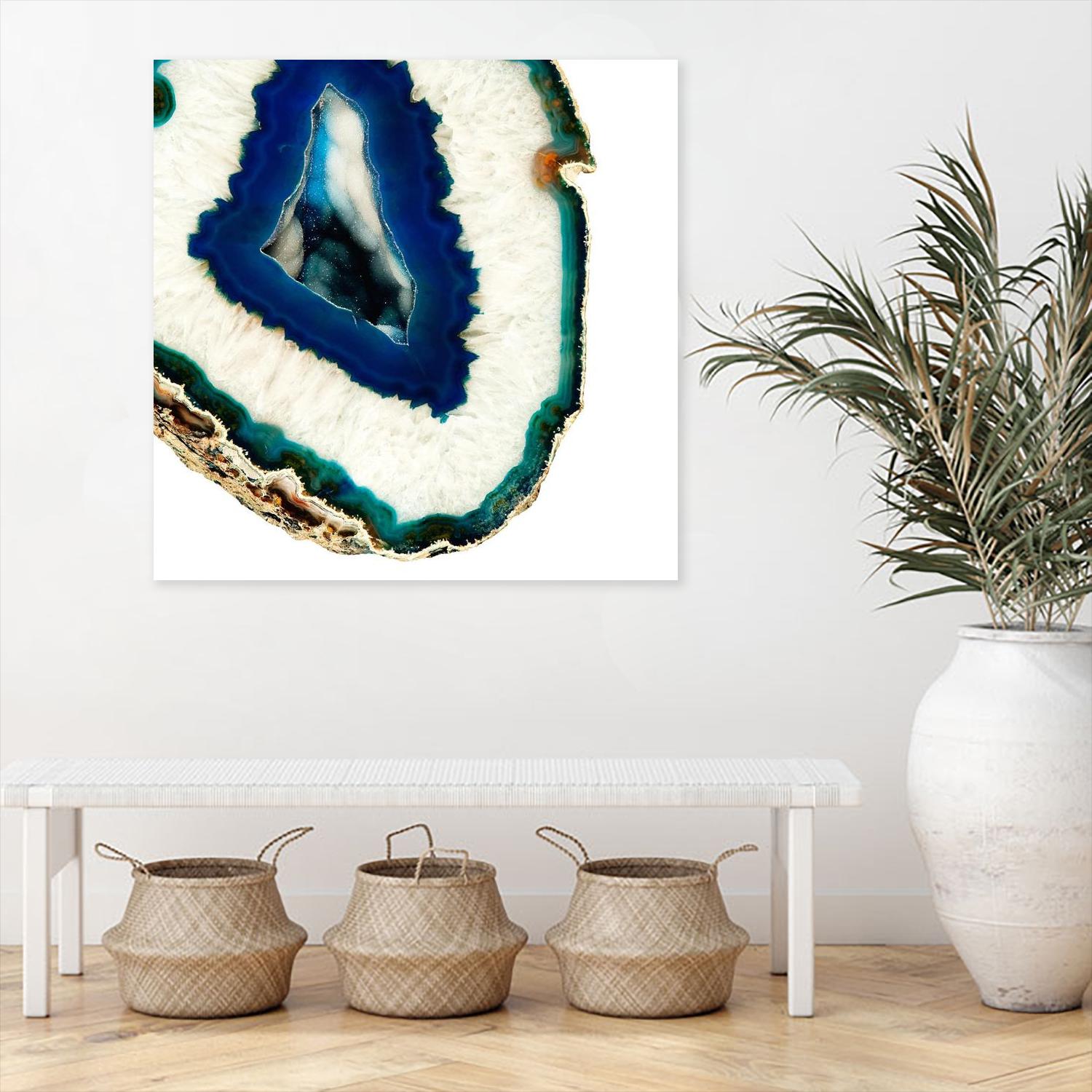 Mediterranean Agate A by GI ArtLab on GIANT ART - blue abstract agate