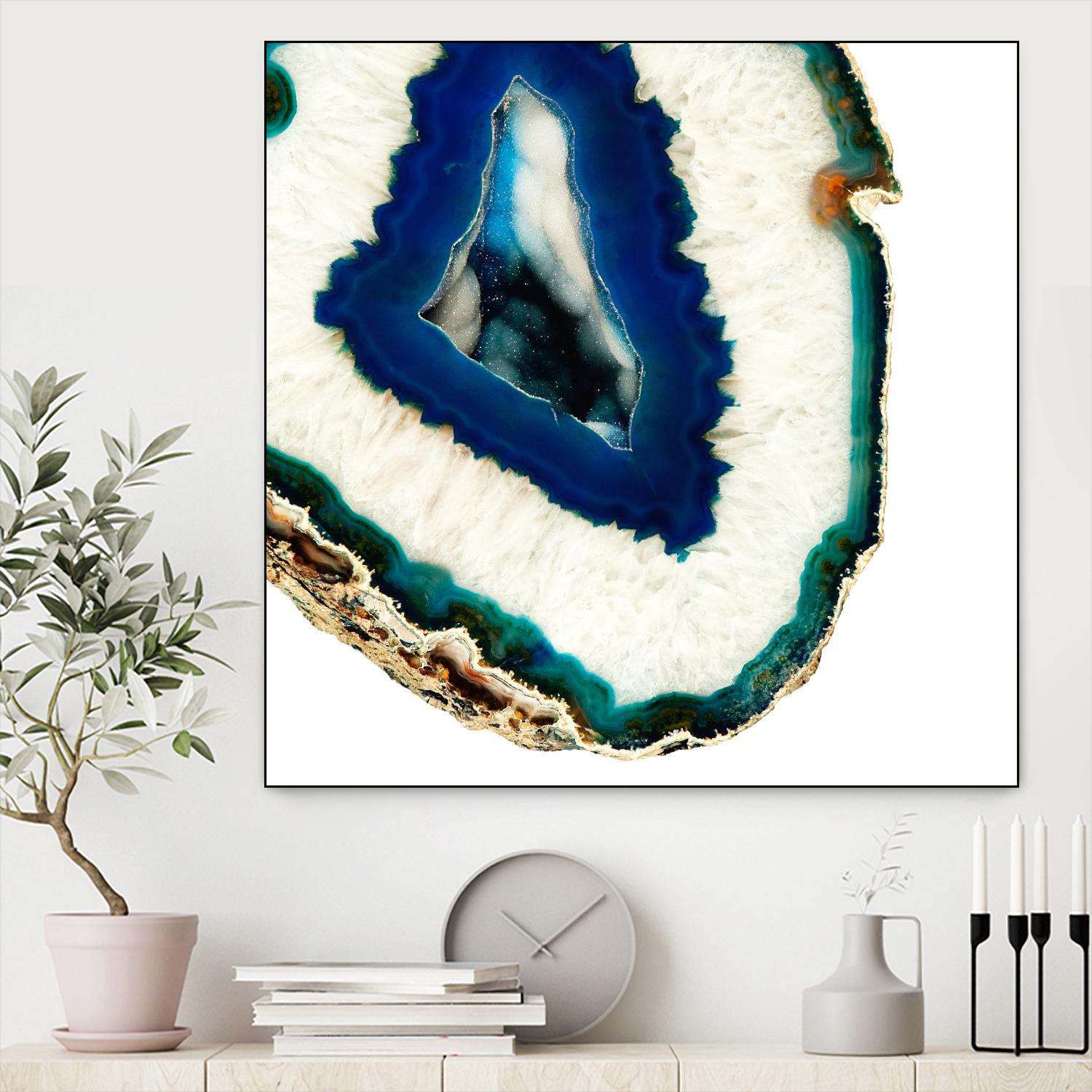 Mediterranean Agate A by GI ArtLab on GIANT ART - blue abstract agate