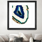 Mediterranean Agate A by GI ArtLab on GIANT ART - blue abstract agate