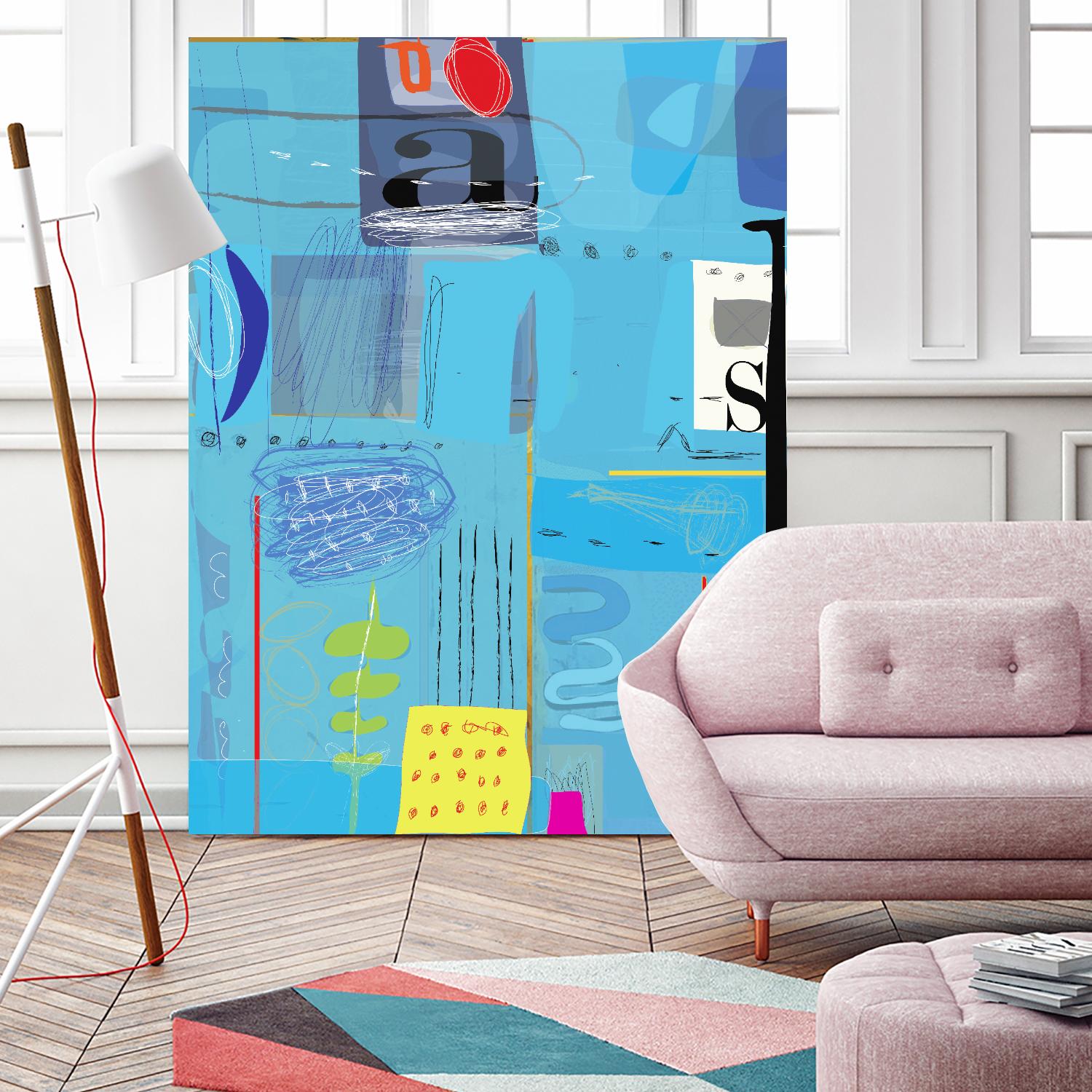 Ice and Fire by Nathaniel Mather on GIANT ART - yellow abstract