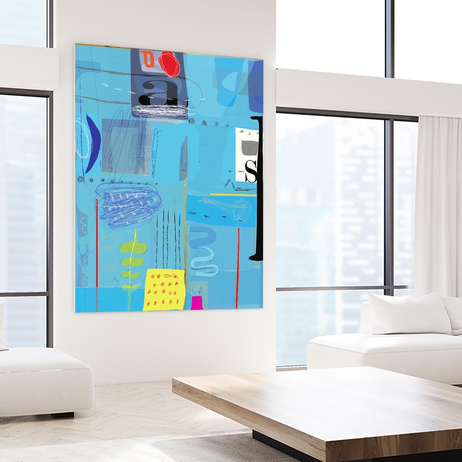 Ice and Fire by Nathaniel Mather on GIANT ART - yellow abstract