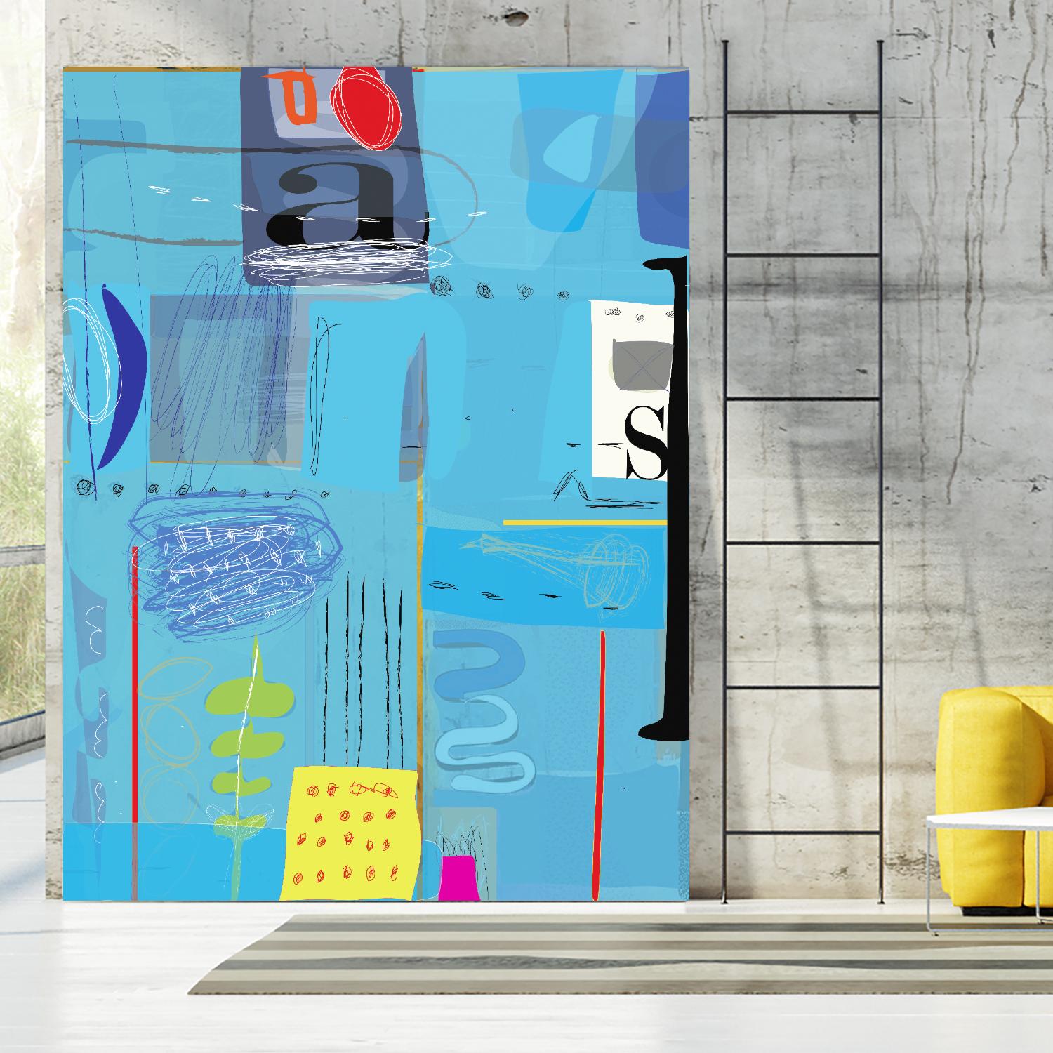 Ice and Fire by Nathaniel Mather on GIANT ART - yellow abstract