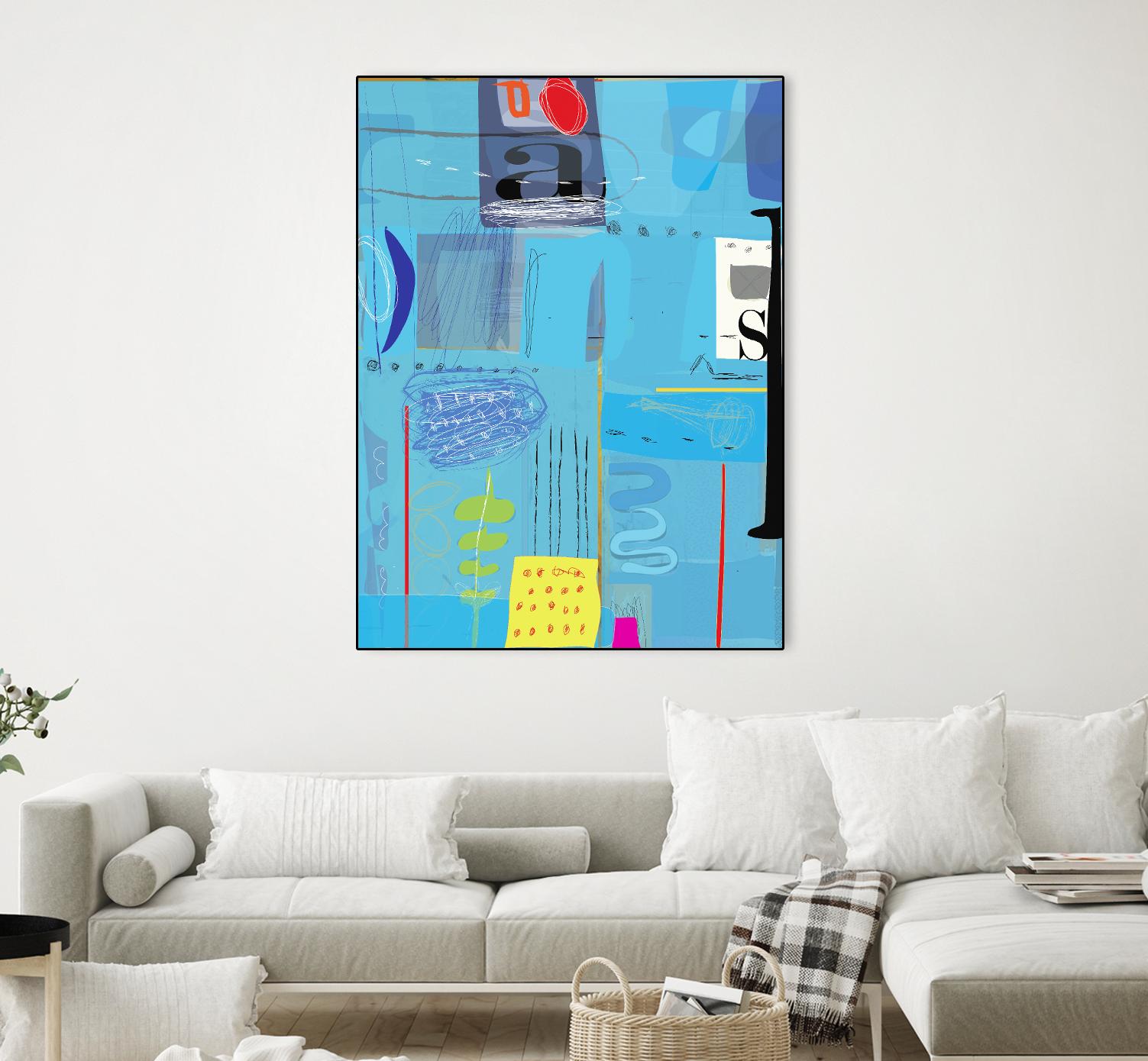 Ice and Fire by Nathaniel Mather on GIANT ART - yellow abstract