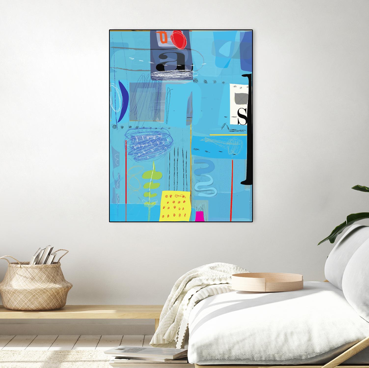 Ice and Fire by Nathaniel Mather on GIANT ART - yellow abstract