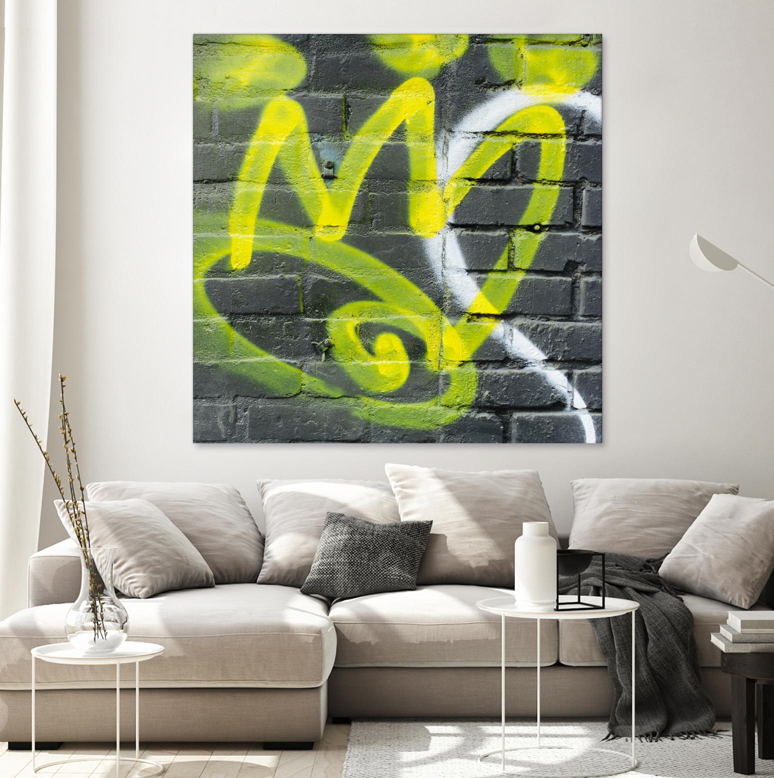 Graffiti Study 2 by Acer Images on GIANT ART - grey abstract
