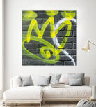 Graffiti Study 2 by Acer Images on GIANT ART - grey abstract