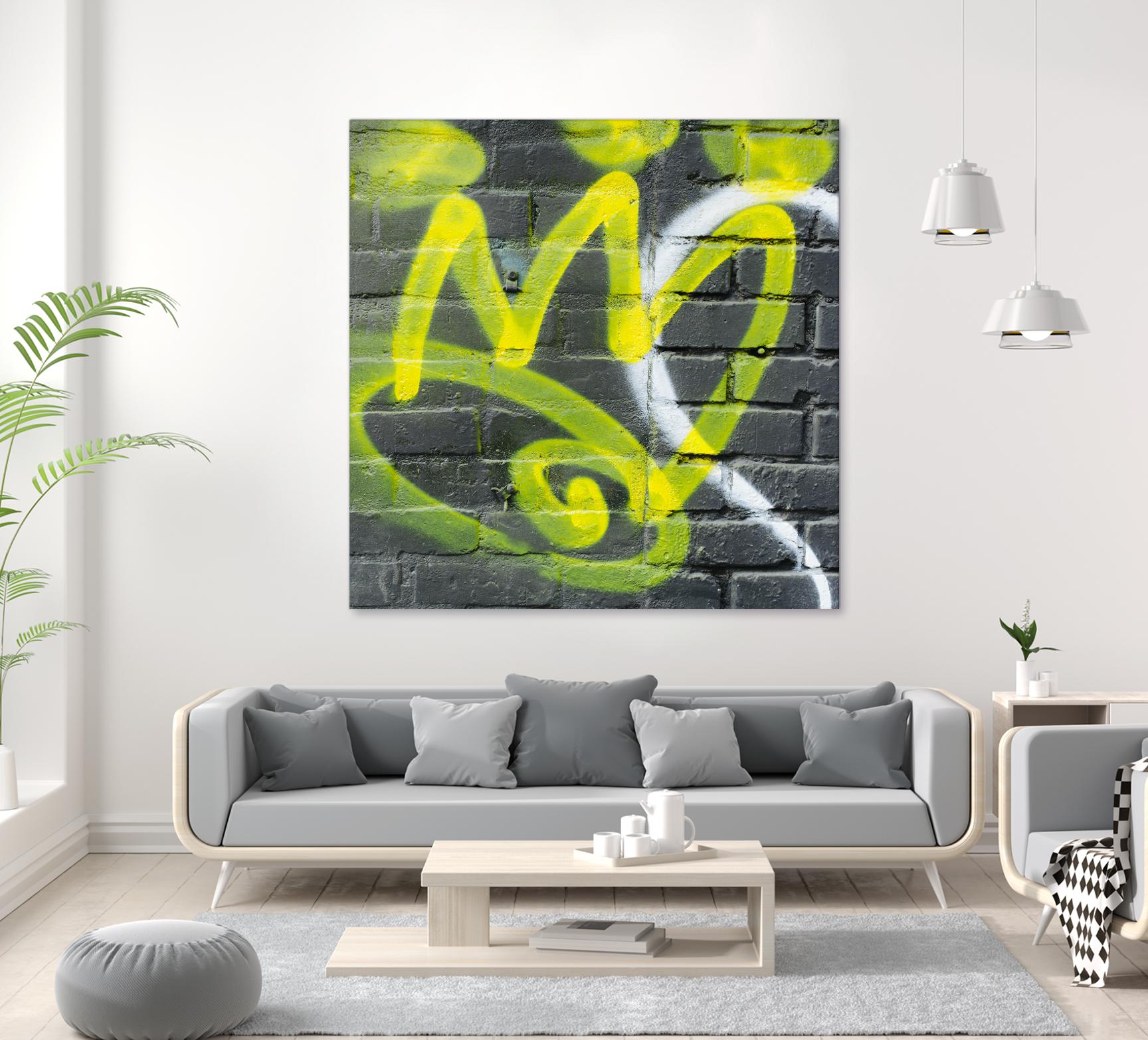 Graffiti Study 2 by Acer Images on GIANT ART - grey abstract