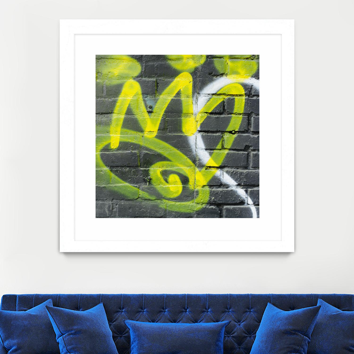 Graffiti Study 2 by Acer Images on GIANT ART - grey abstract