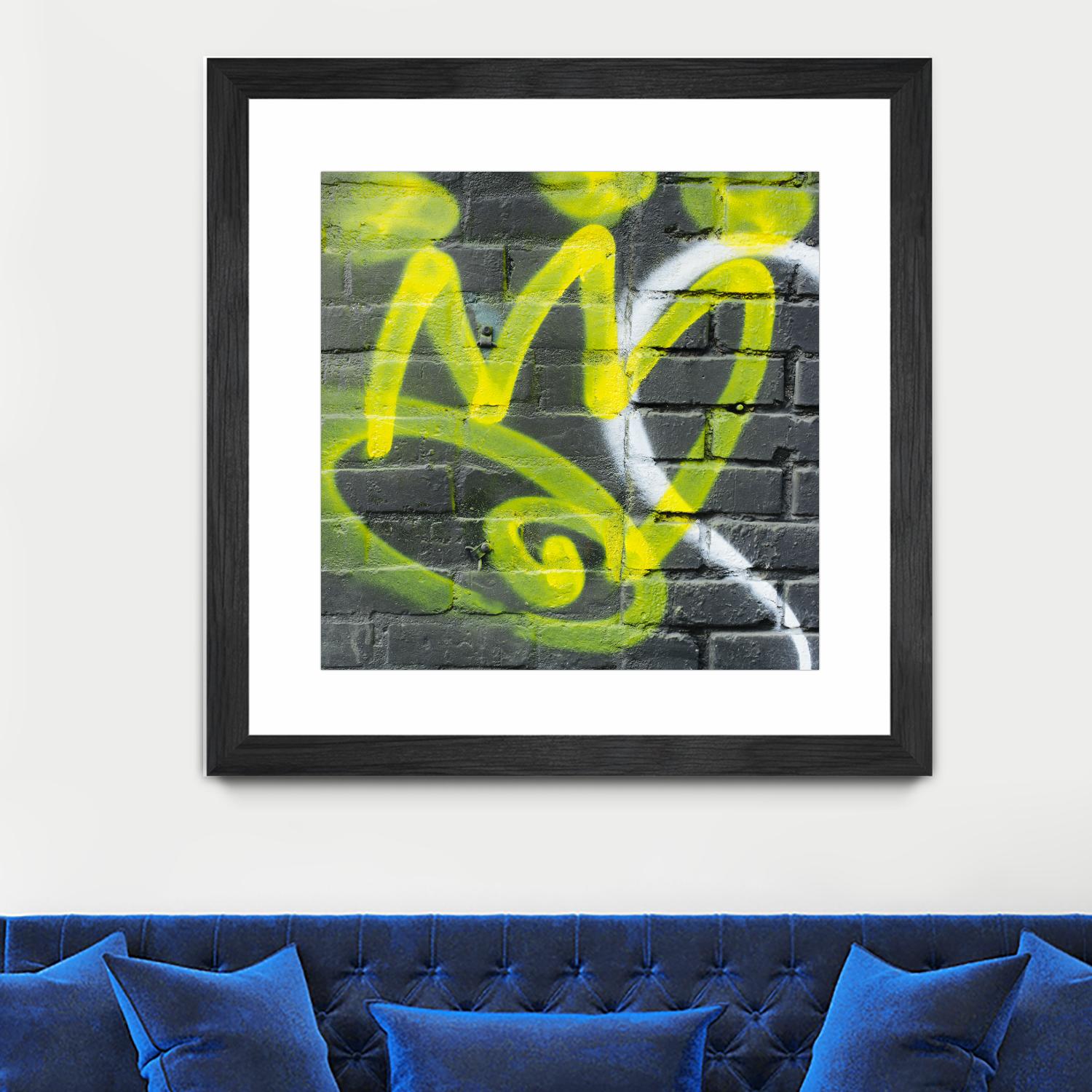 Graffiti Study 2 by Acer Images on GIANT ART - grey abstract