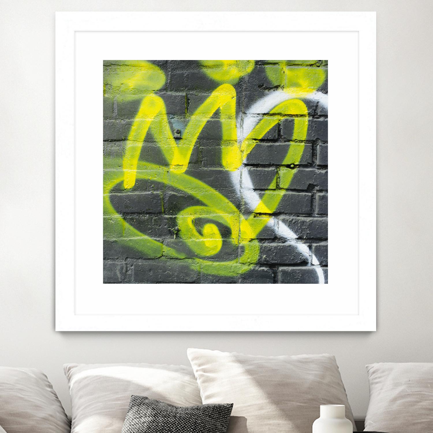 Graffiti Study 2 by Acer Images on GIANT ART - grey abstract