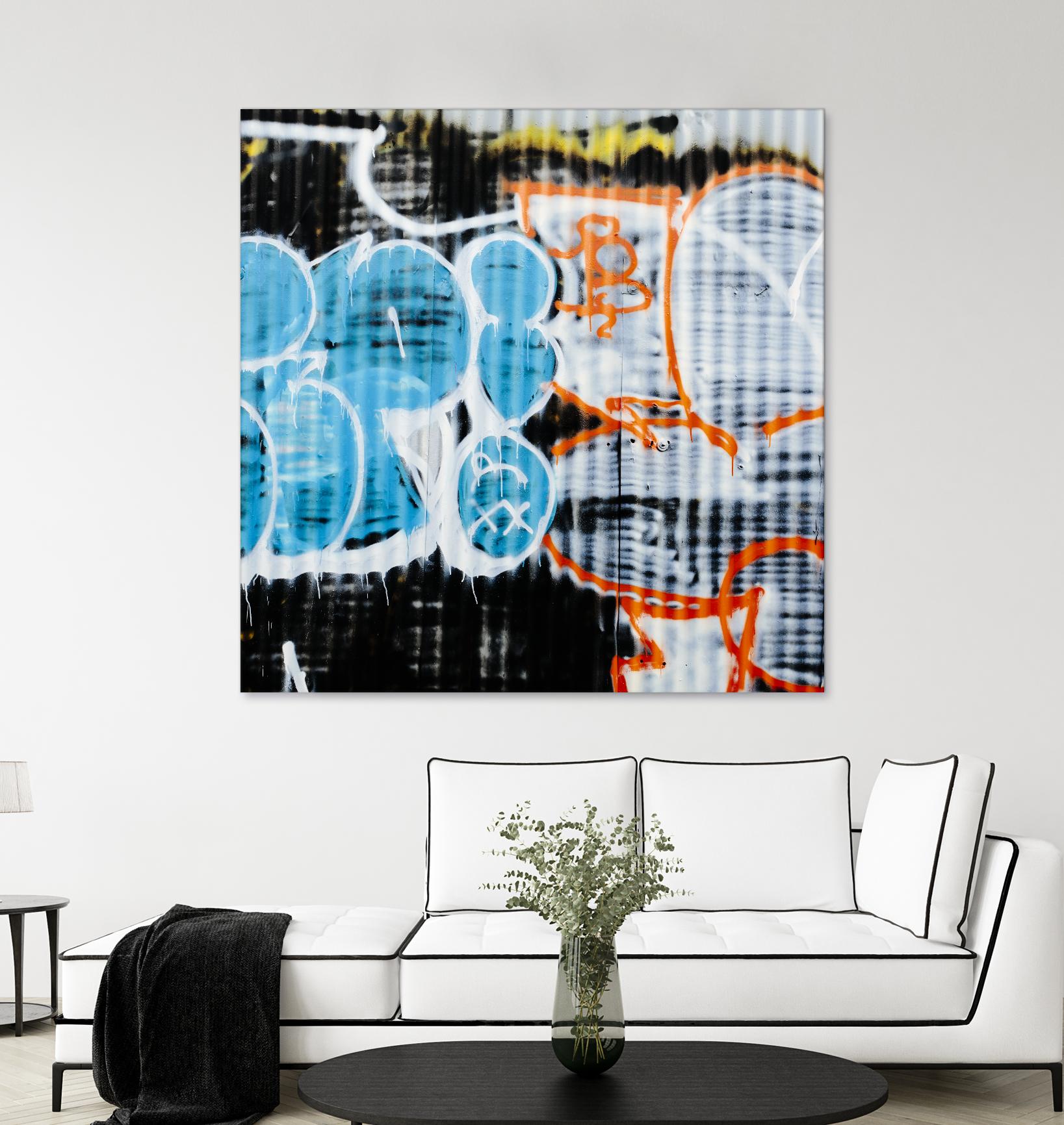 Graffiti Study 5 by Acer Images on GIANT ART - blue abstract