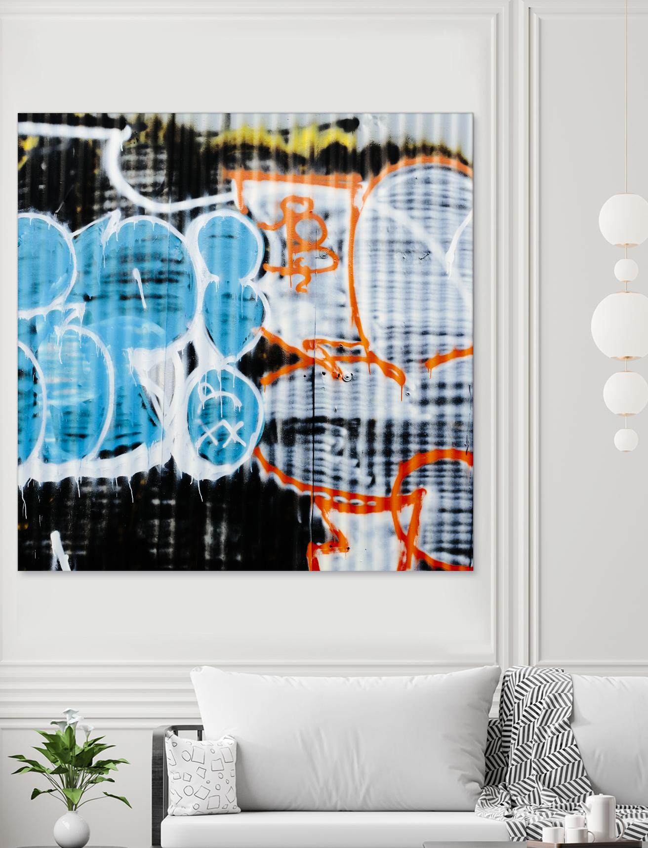 Graffiti Study 5 by Acer Images on GIANT ART - blue abstract