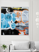 Graffiti Study 5 by Acer Images on GIANT ART - blue abstract