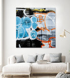 Graffiti Study 5 by Acer Images on GIANT ART - blue abstract