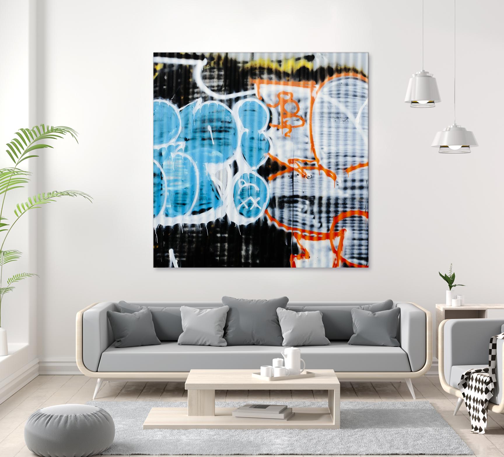 Graffiti Study 5 by Acer Images on GIANT ART - blue abstract