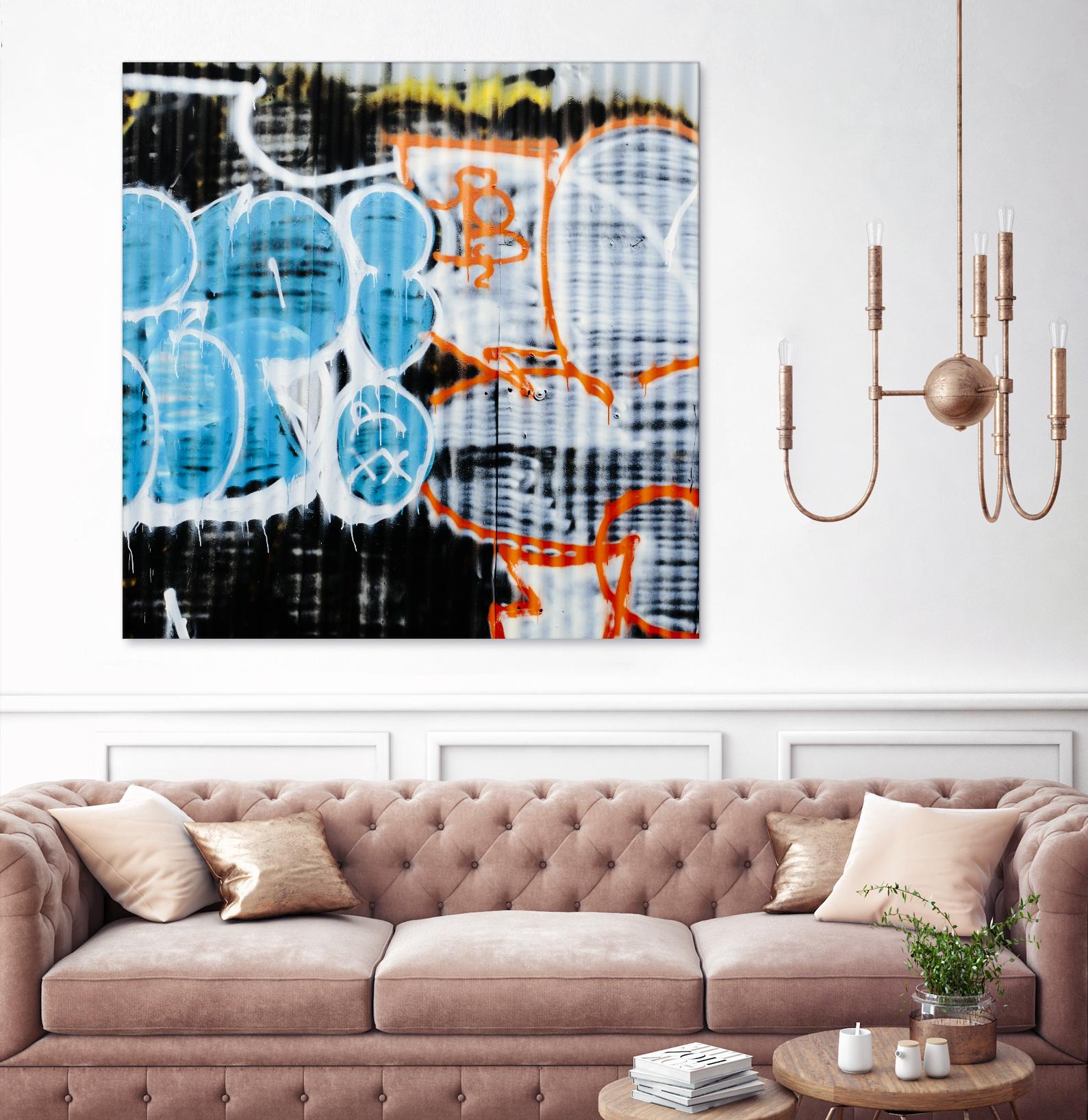 Graffiti Study 5 by Acer Images on GIANT ART - blue abstract