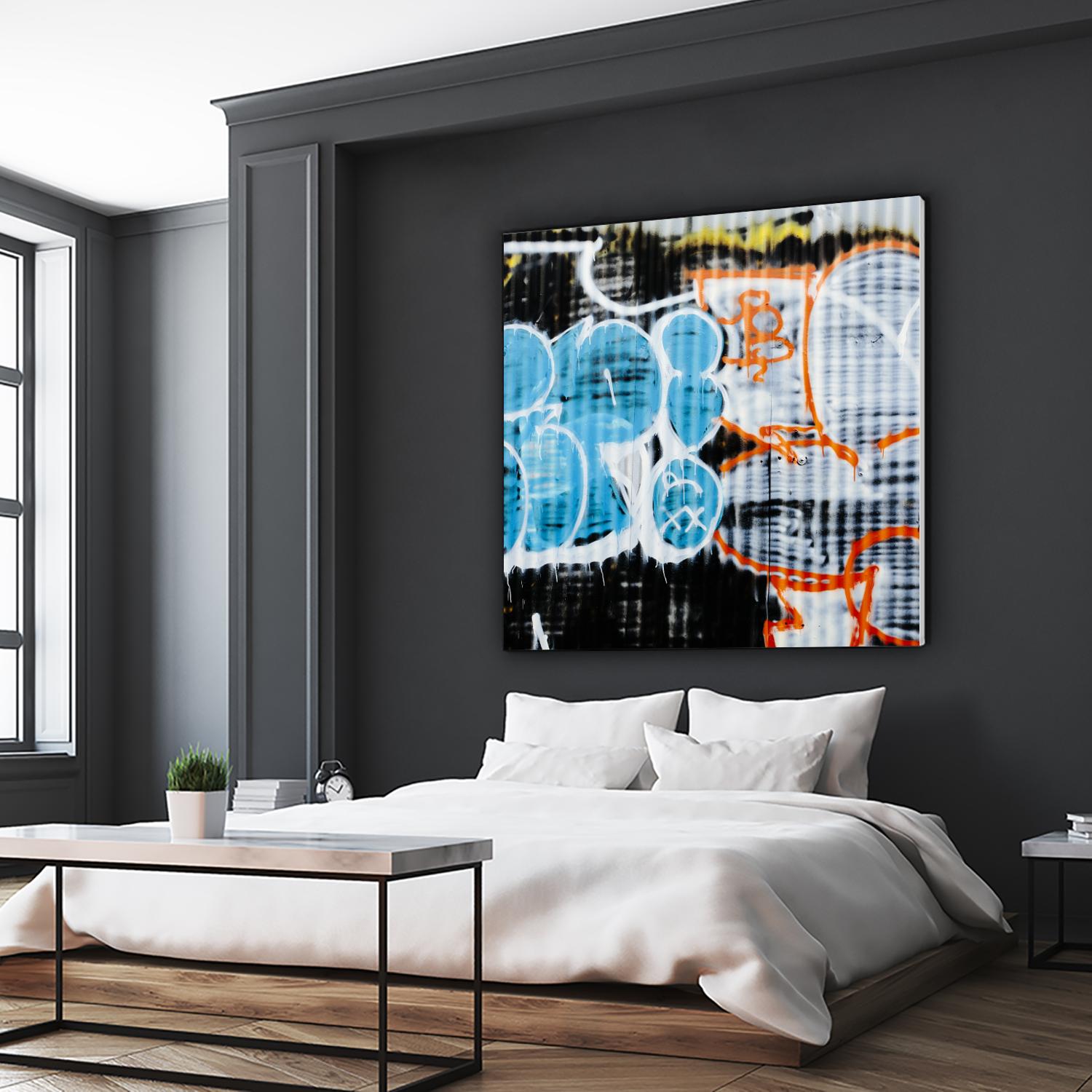 Graffiti Study 5 by Acer Images on GIANT ART - blue abstract