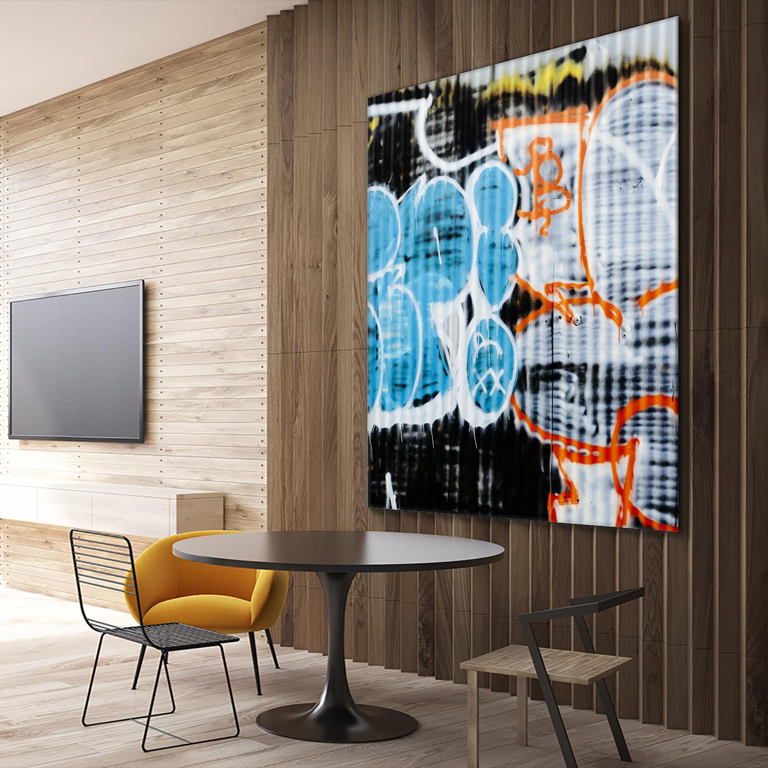 Graffiti Study 5 by Acer Images on GIANT ART - blue abstract