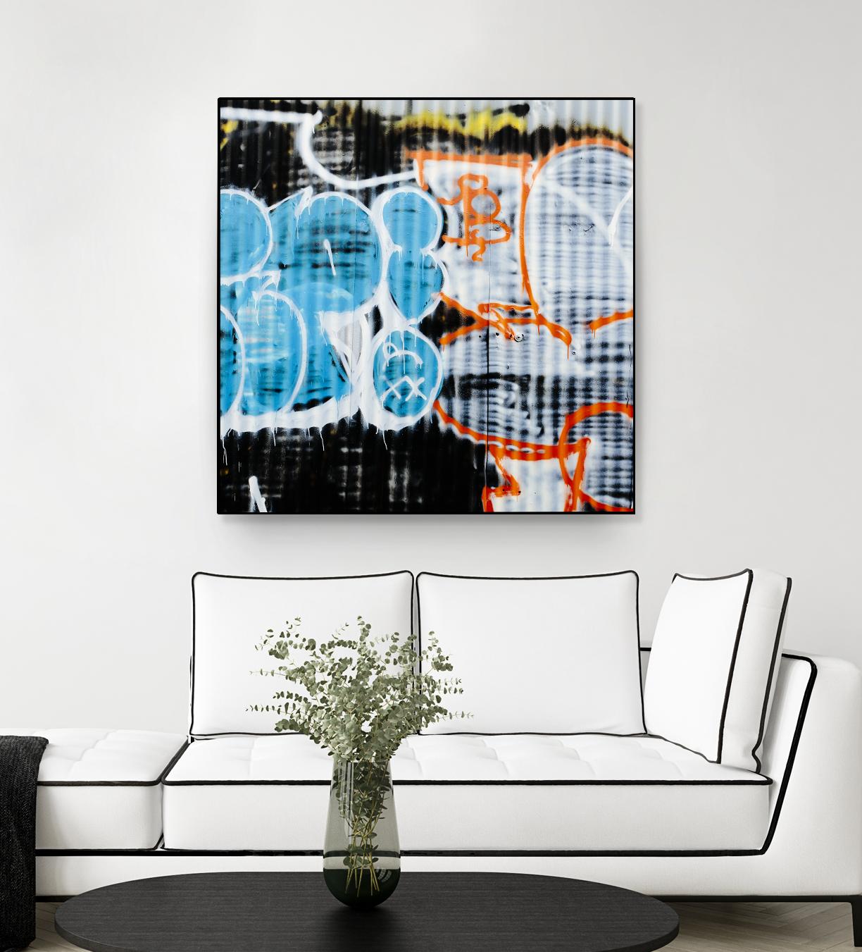 Graffiti Study 5 by Acer Images on GIANT ART - blue abstract