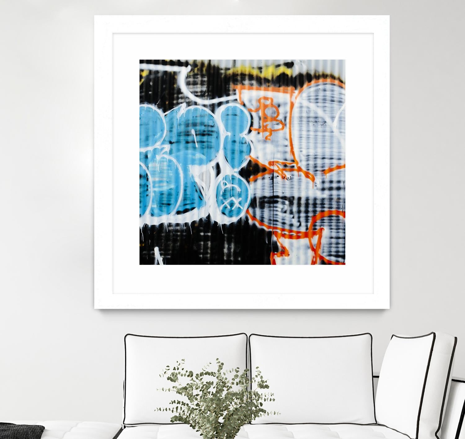 Graffiti Study 5 by Acer Images on GIANT ART - blue abstract