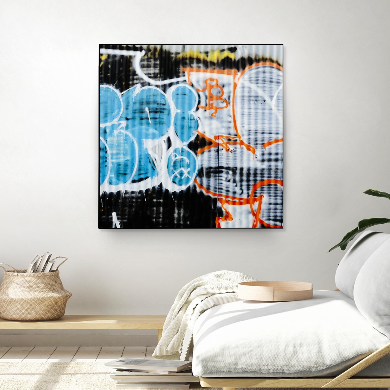 Graffiti Study 5 by Acer Images on GIANT ART - blue abstract