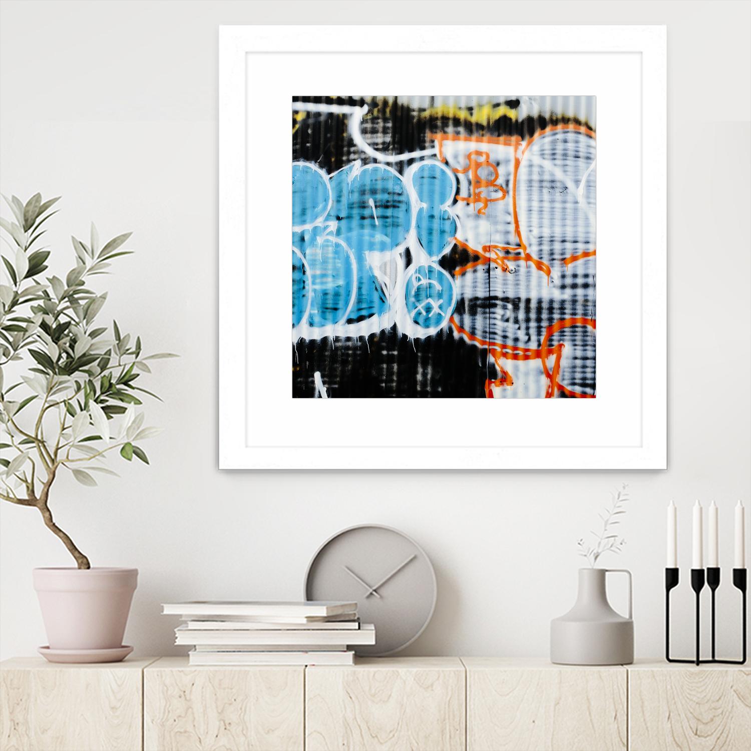 Graffiti Study 5 by Acer Images on GIANT ART - blue abstract