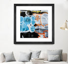 Graffiti Study 5 by Acer Images on GIANT ART - blue abstract