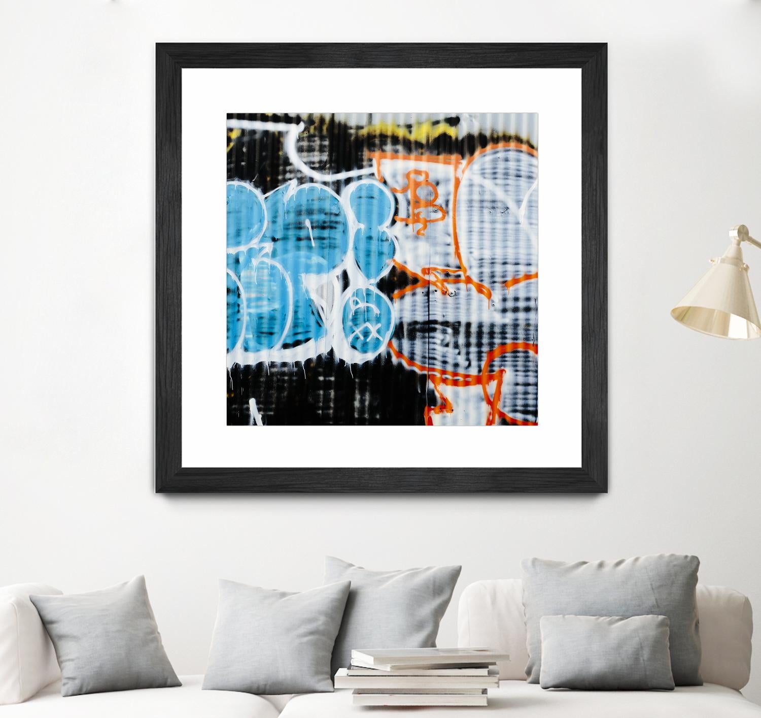 Graffiti Study 5 by Acer Images on GIANT ART - blue abstract