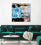 Graffiti Study 5 by Acer Images on GIANT ART - blue abstract