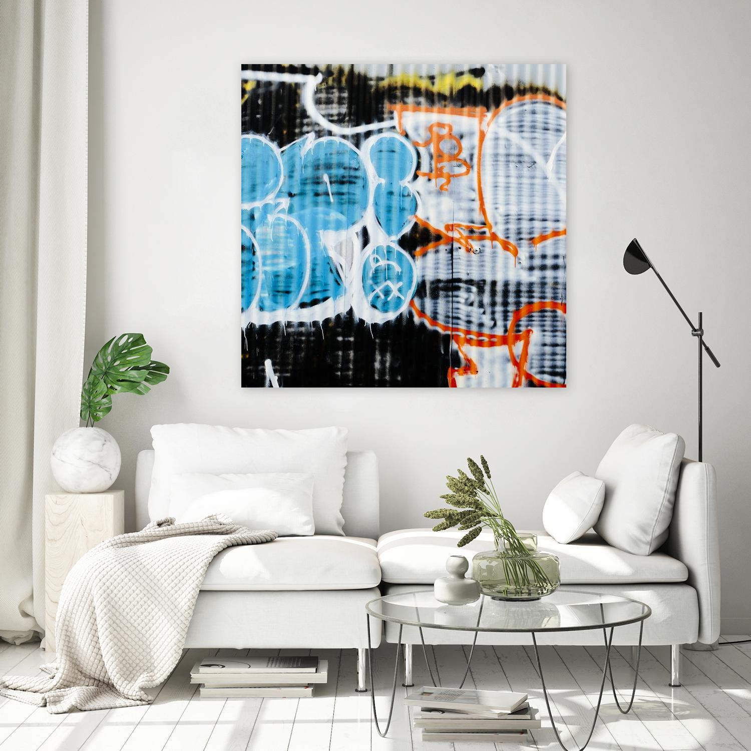 Graffiti Study 5 by Acer Images on GIANT ART - blue abstract