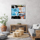 Graffiti Study 5 by Acer Images on GIANT ART - blue abstract