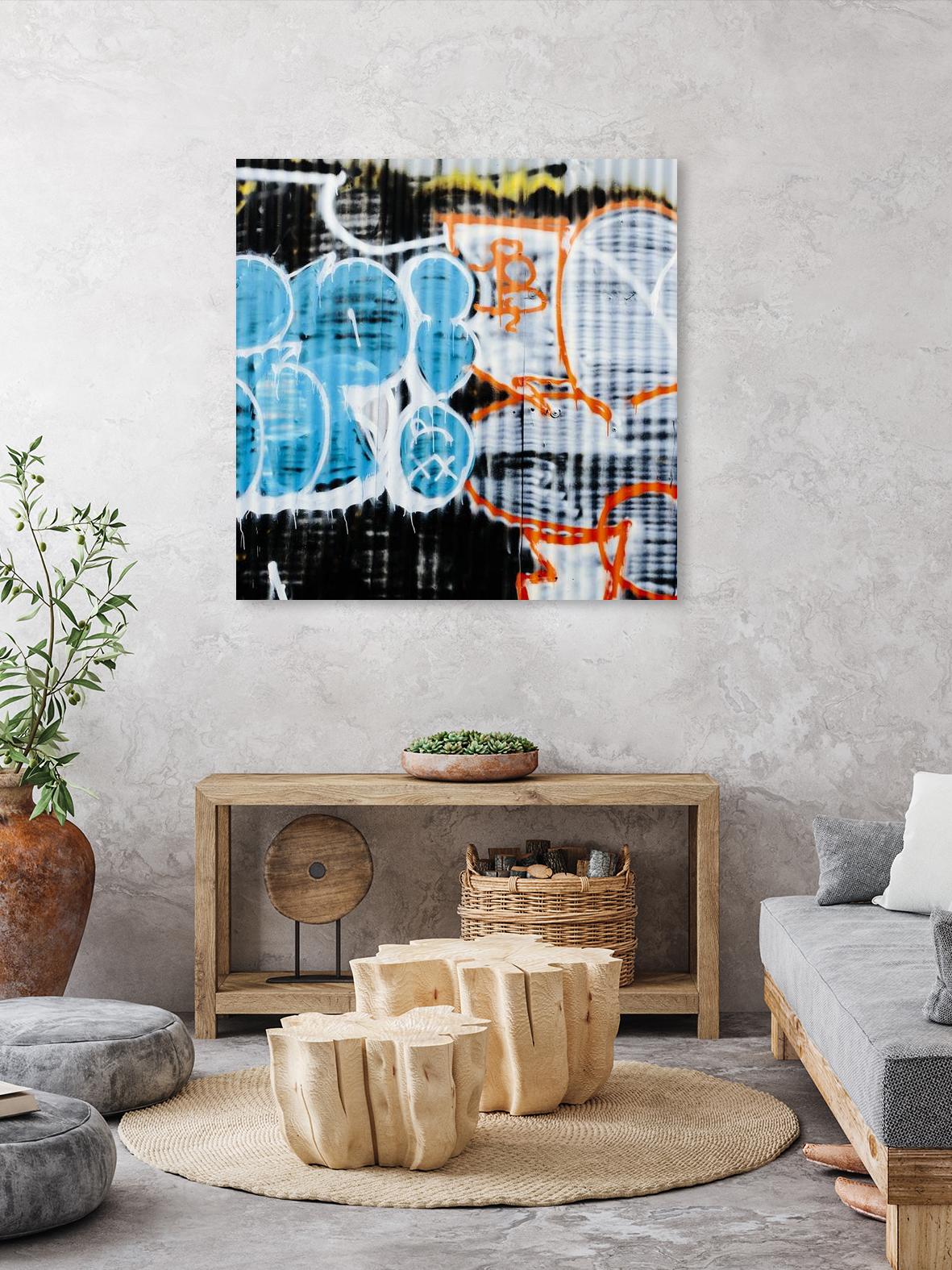 Graffiti Study 5 by Acer Images on GIANT ART - blue abstract