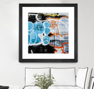 Graffiti Study 5 by Acer Images on GIANT ART - blue abstract