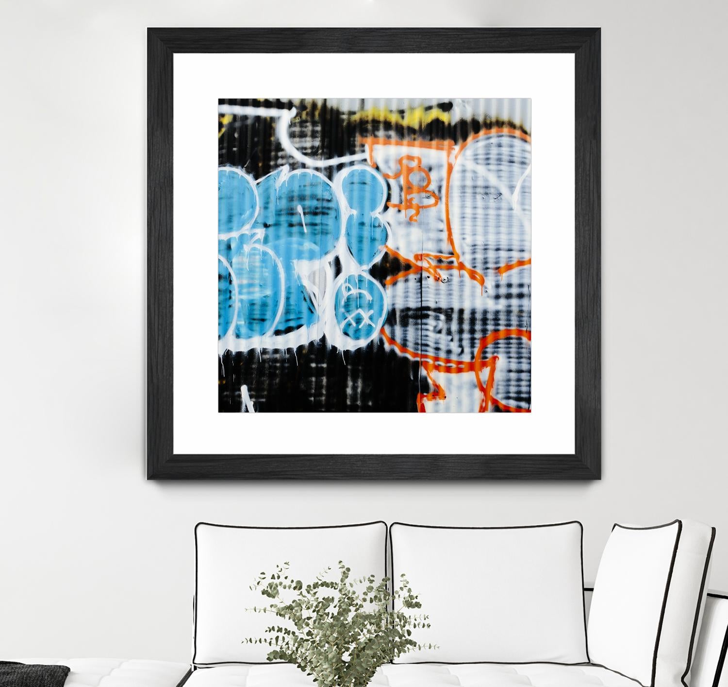 Graffiti Study 5 by Acer Images on GIANT ART - blue abstract