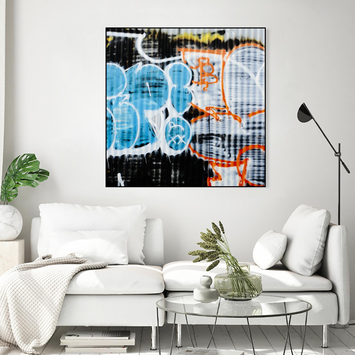 Graffiti Study 5 by Acer Images on GIANT ART - blue abstract