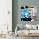 Graffiti Study 5 by Acer Images on GIANT ART - blue abstract