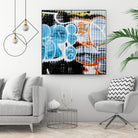 Graffiti Study 5 by Acer Images on GIANT ART - blue abstract