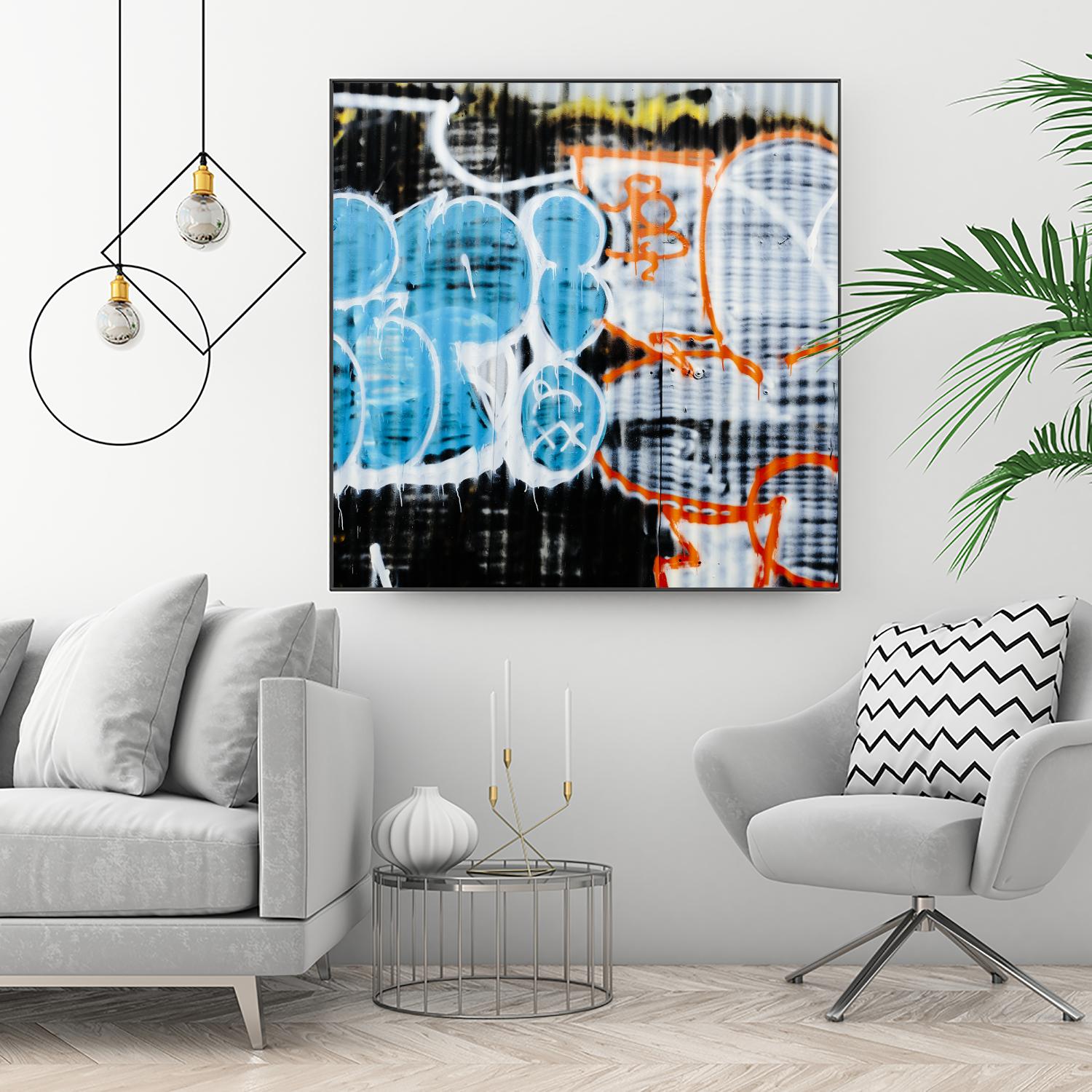 Graffiti Study 5 by Acer Images on GIANT ART - blue abstract