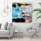 Graffiti Study 5 by Acer Images on GIANT ART - blue abstract