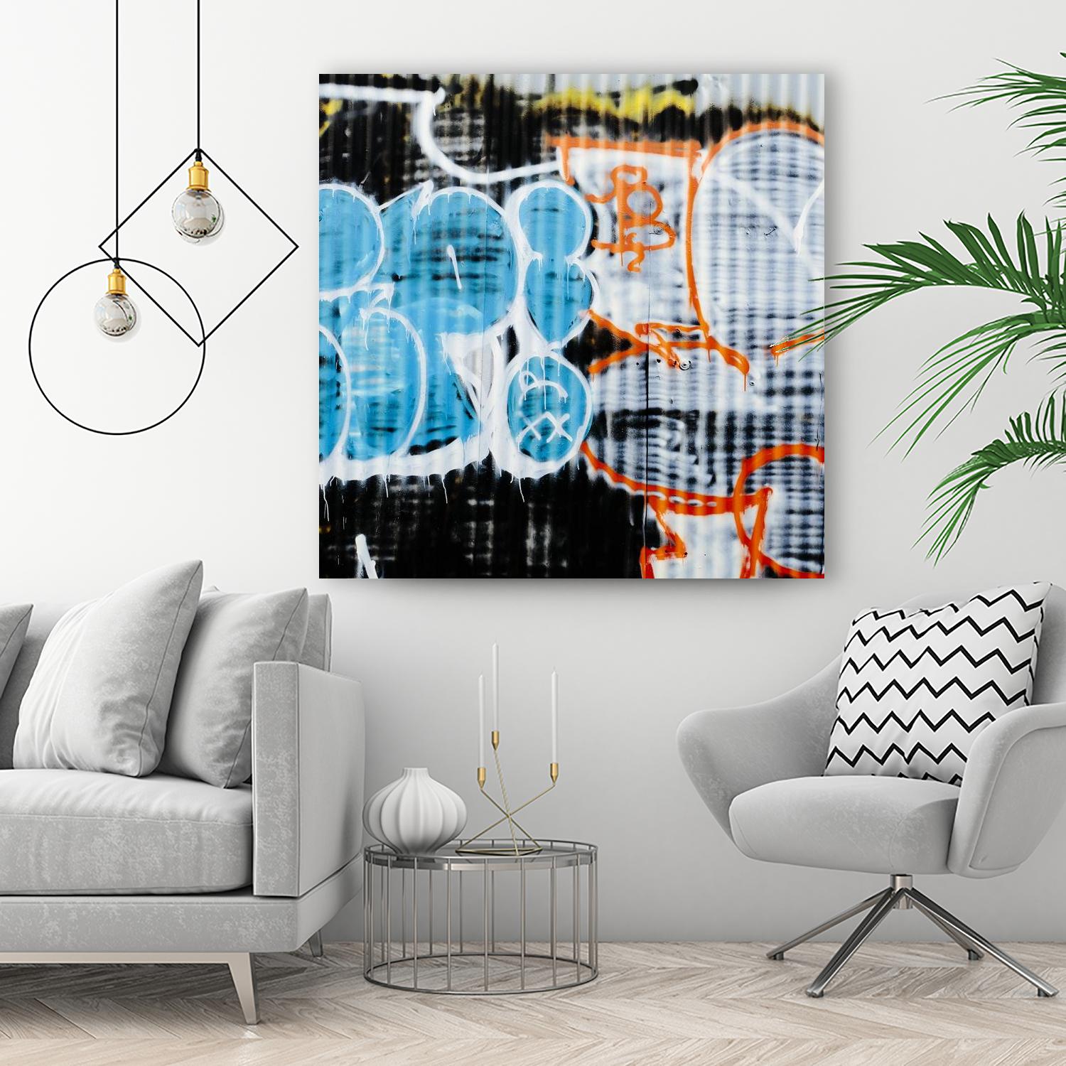 Graffiti Study 5 by Acer Images on GIANT ART - blue abstract