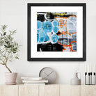 Graffiti Study 5 by Acer Images on GIANT ART - blue abstract