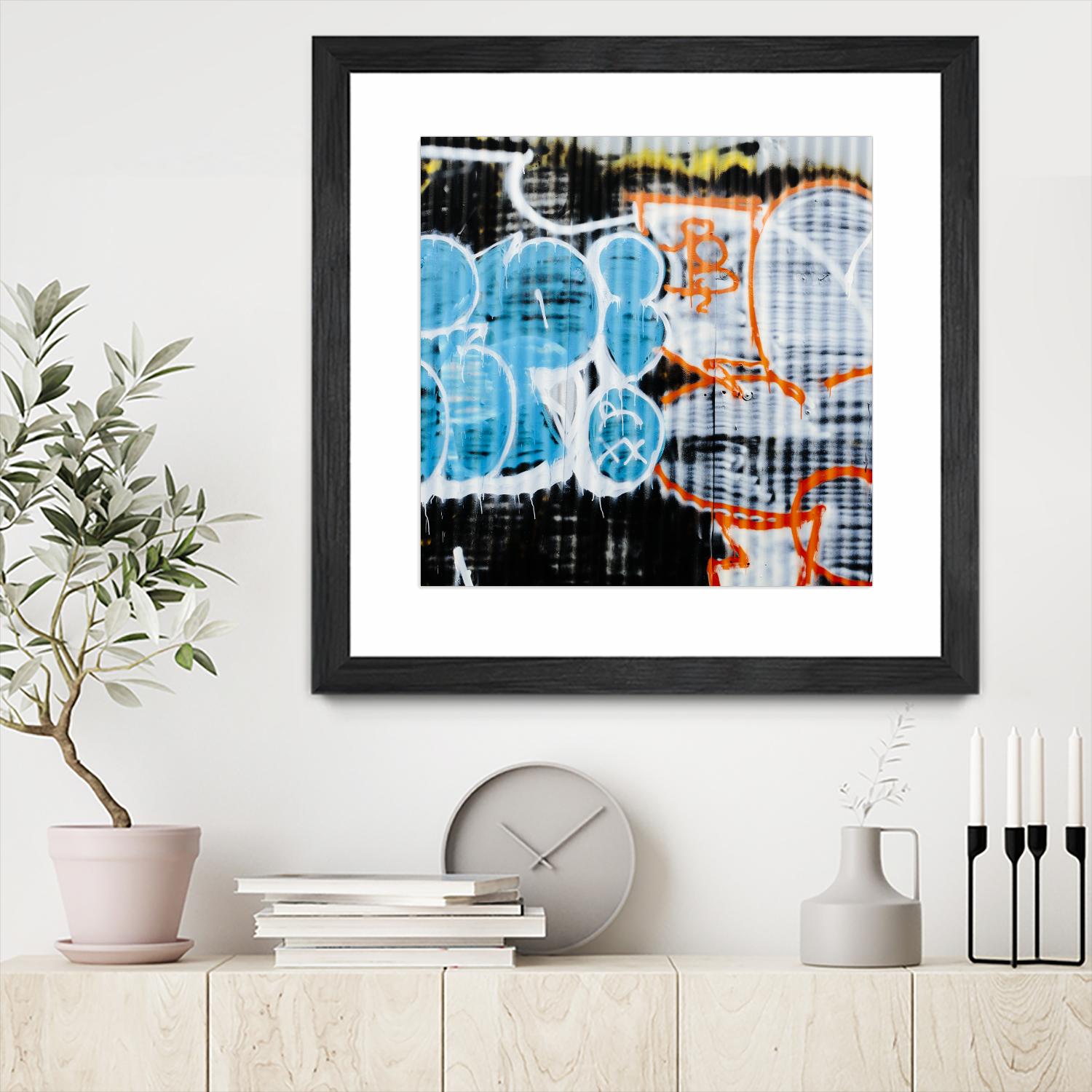 Graffiti Study 5 by Acer Images on GIANT ART - blue abstract