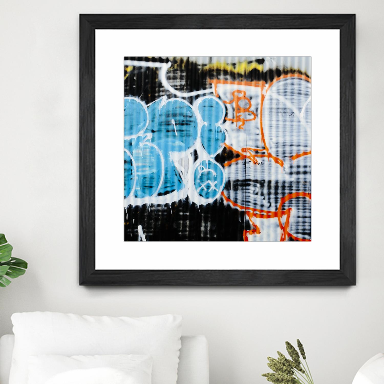 Graffiti Study 5 by Acer Images on GIANT ART - blue abstract