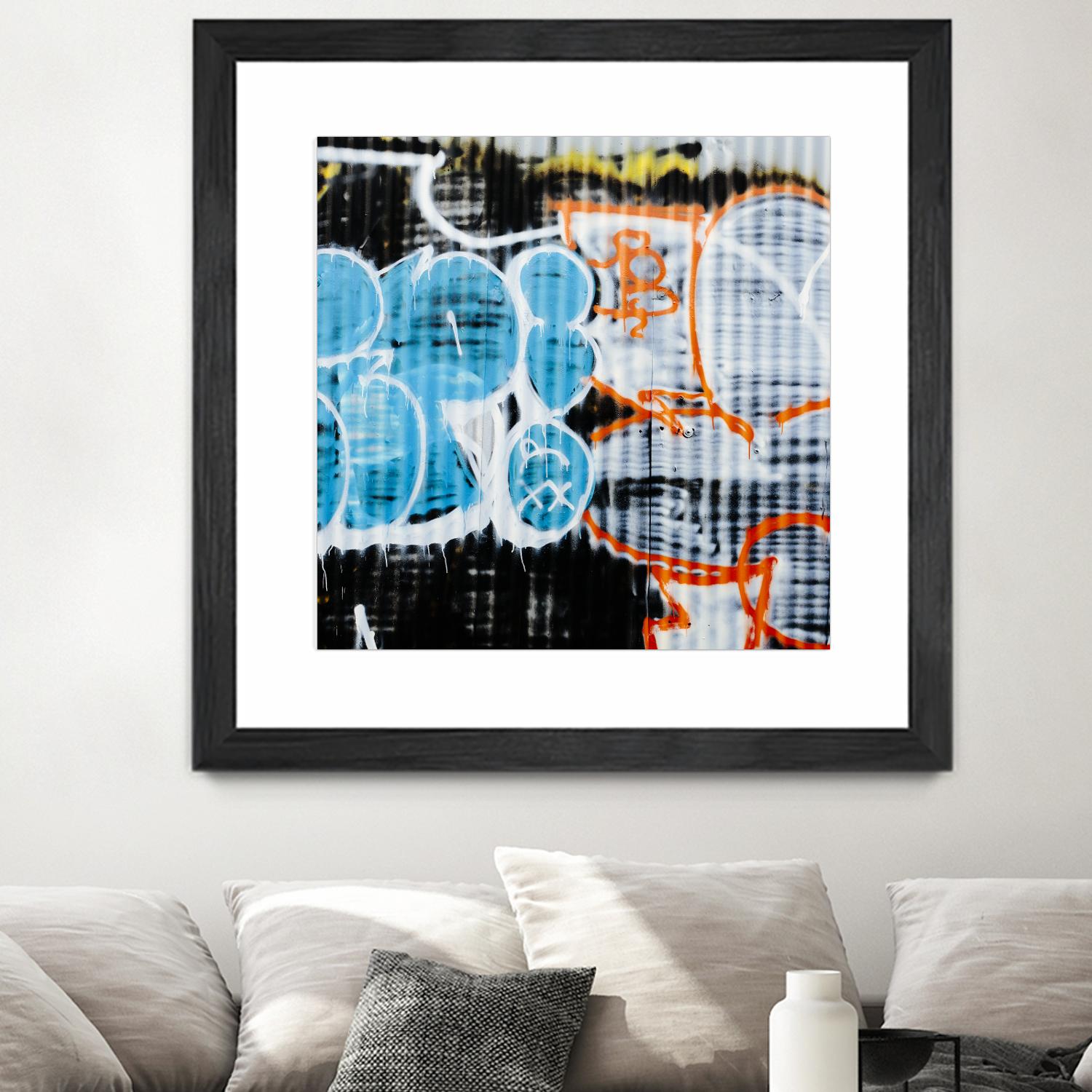 Graffiti Study 5 by Acer Images on GIANT ART - blue abstract