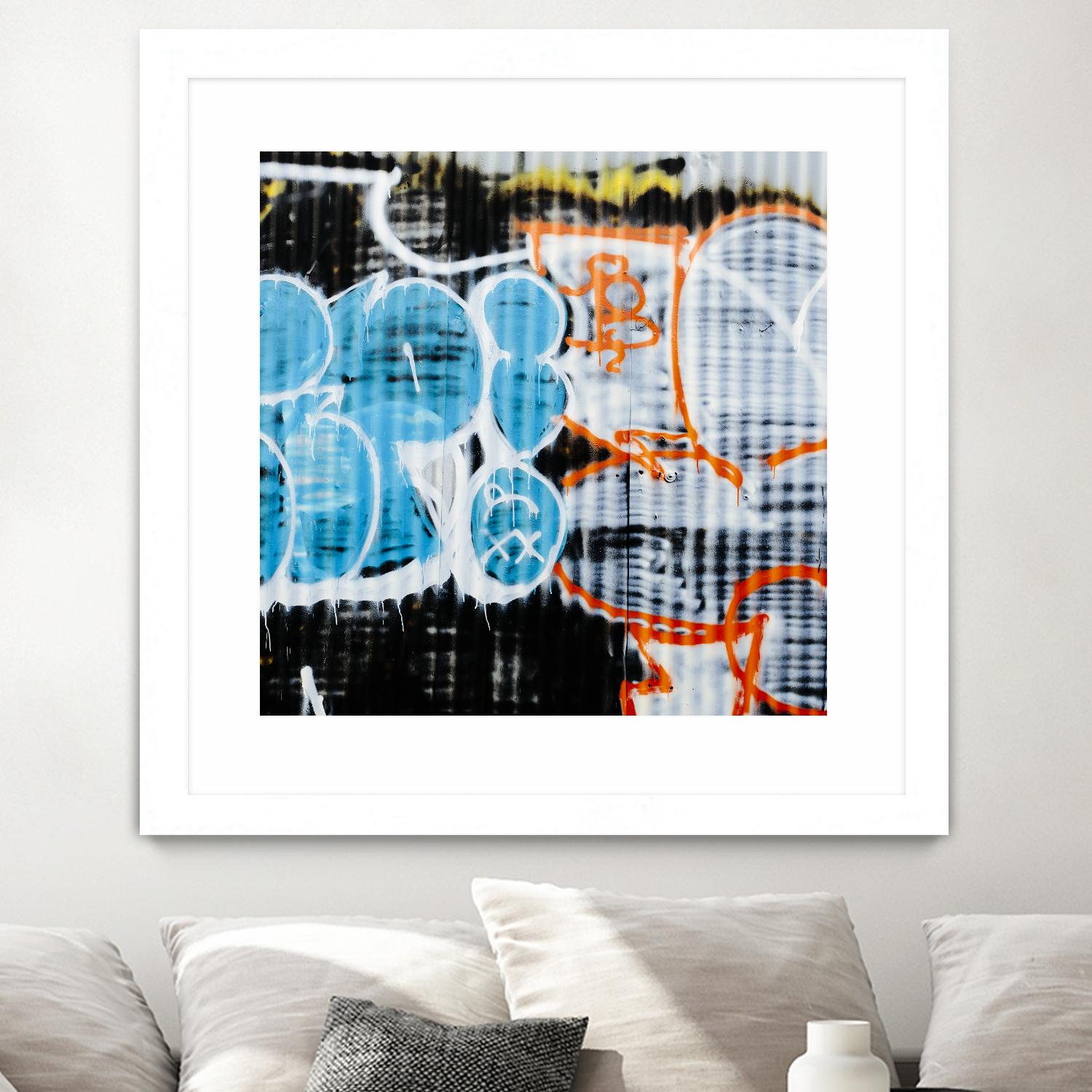 Graffiti Study 5 by Acer Images on GIANT ART - blue abstract