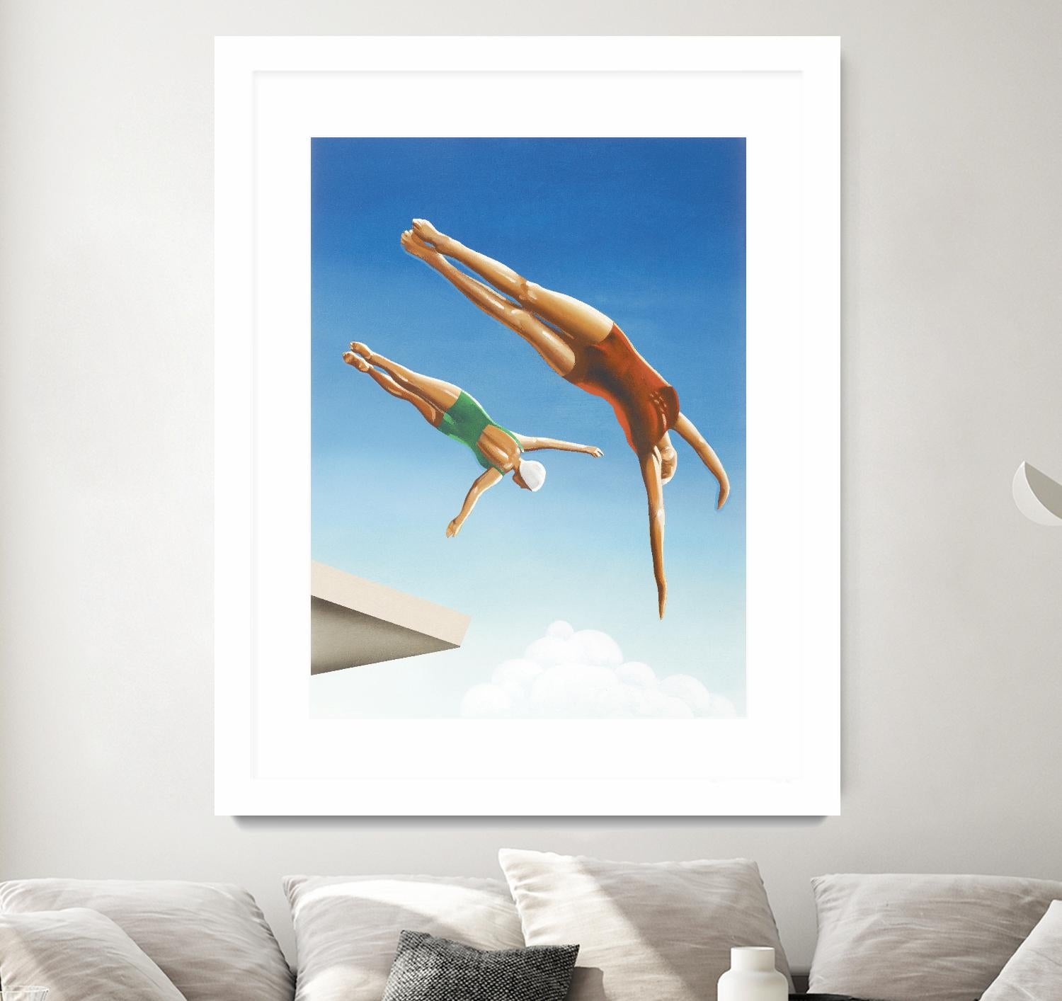 High Dive by Gregory Garrett on GIANT ART - white contemporary